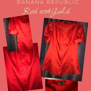 Banana Republic Red button up !